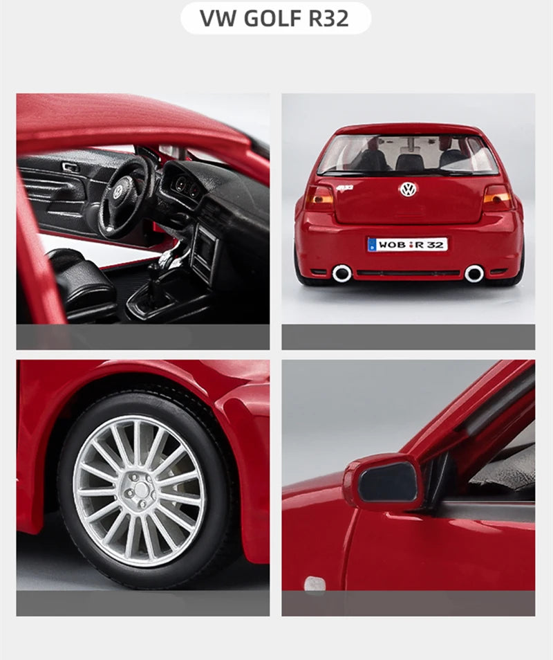 VOLKSWAGEN GOLF GTI R32 - Coche de aleación 1:24