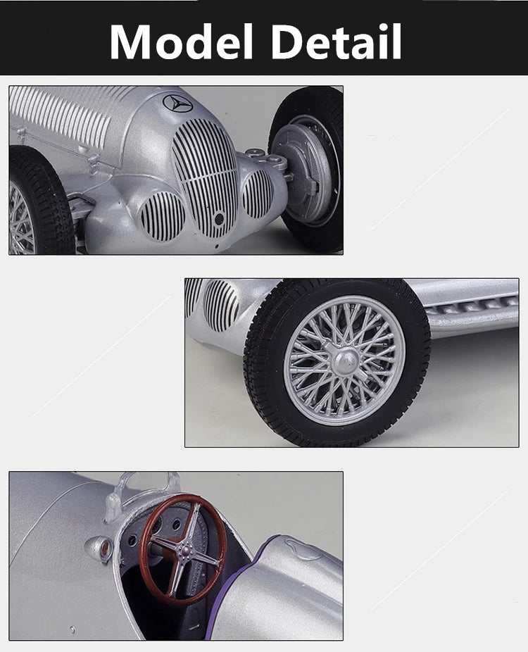 MERCEDES BENZ W125 - Coche de aleación 1:24