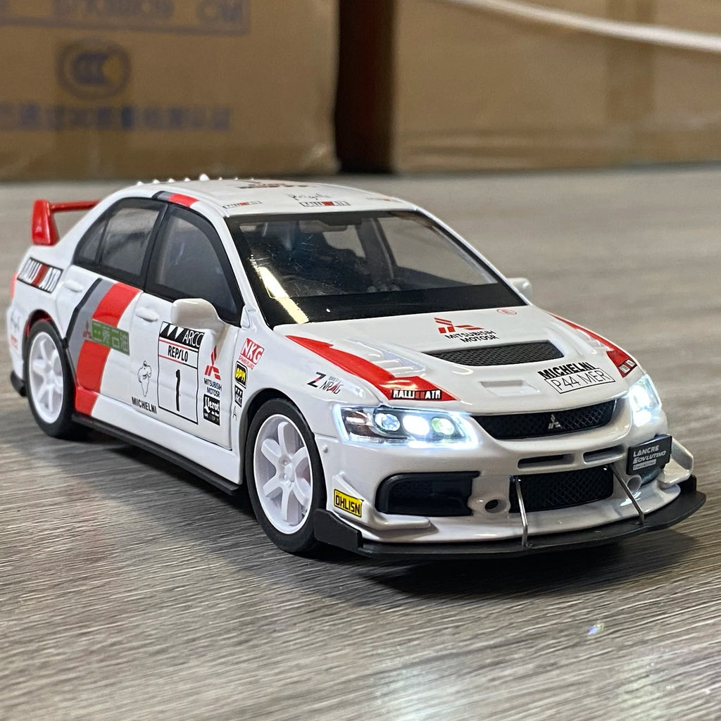 MITSUBISHI LANCER EVOLUTION EVO RALLYE - Coche de aleación 1:32