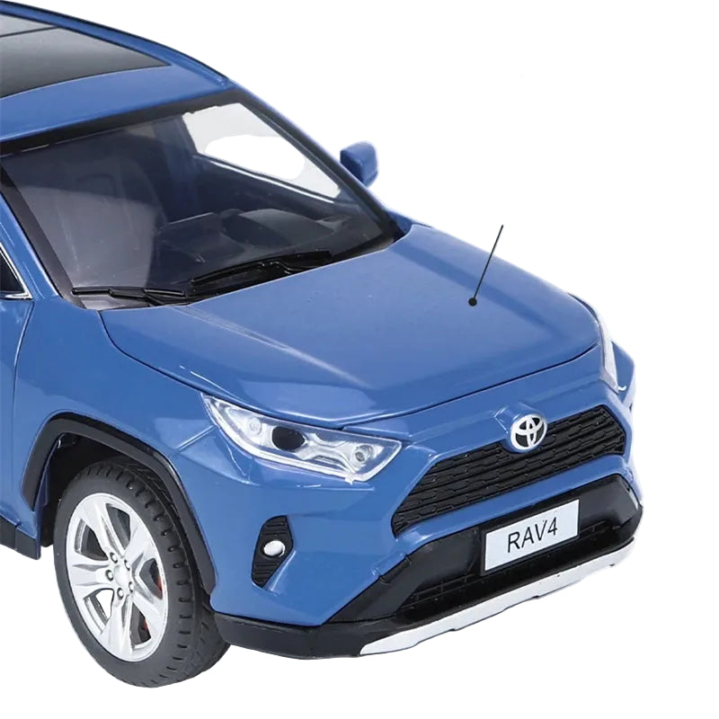 1:24 Toyotas RAV4 SUV Alloy Car Model Diecasts Metal Toy Vehicles Car Model Sound and Light Simulation Collection Childrens Gift