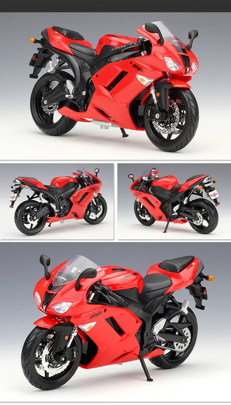KAWASAKI NINJA ZX6R - Moto de aleación 1:12