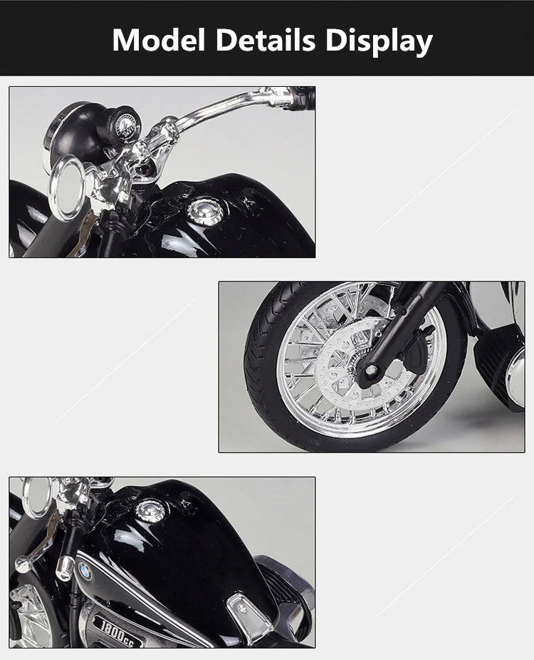 BMW R18 - Moto de aleación 1:12